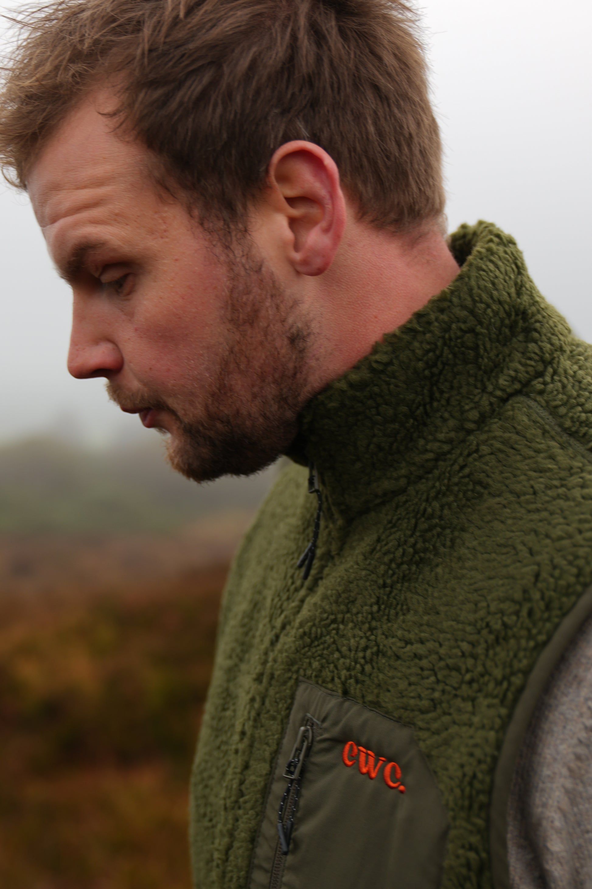 Recycled fleece Éalú gilet, inspired by Irish landscapes and perfect for autumn layering